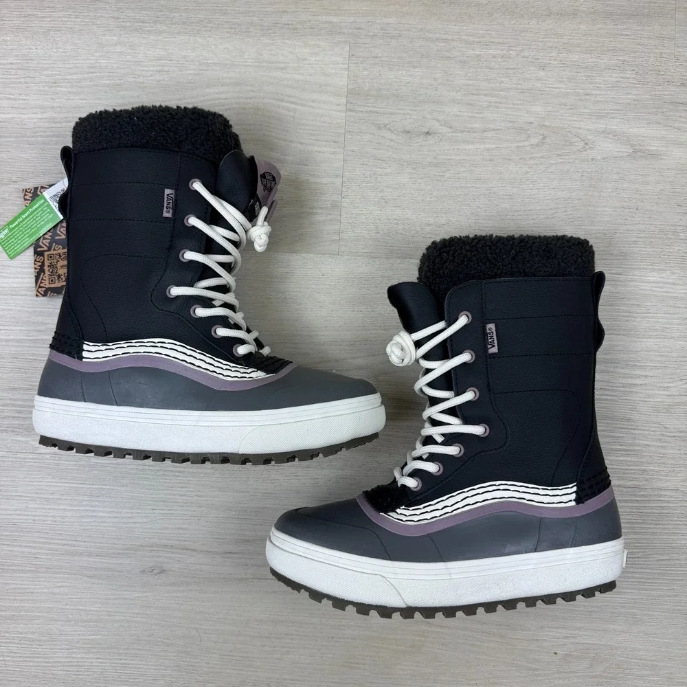 Vans Standard Snow MTE Boots Womens 7 Mens 5.5 Black Purple
